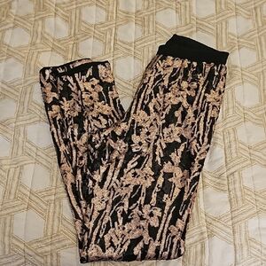 Bcbgmaxazria Megan sequins lace leggings in black